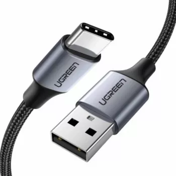 USB-kaabel Ugreen 60127 USB 2.0 1,5 m USB A USB C-le Must