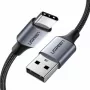 USB-kaabel Ugreen 60127 USB 2.0 1,5 m USB A USB C-le Must