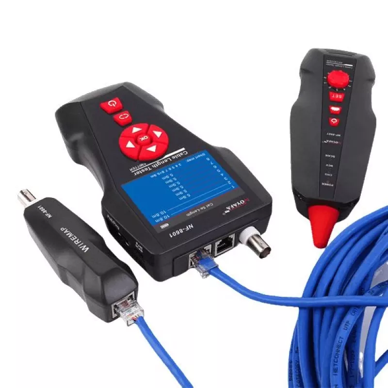 Kaablitester LYNX CS TLCD88 — LCD-tester Cat3/Cat5E/Cat6 ja PoE tuvastamiseks
