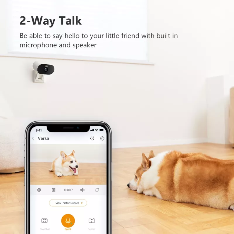 IP turvakaamera IMOU Versa IPC-C22FP-C — juhtmevaba kuul-tüüpi, 2 MP Full HD, 97°×52° vaateväli, 8× digitaalne suum, IP65