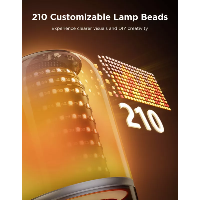 Table Lamp Govee H6020 Table Lamp 2 Pro Sound by JBL — RGBIC + Soe Valge, 600 lm, Wi‑Fi & Bluetooth, 5200 mAh