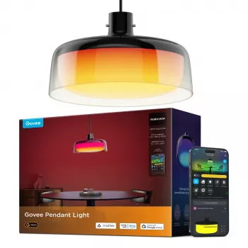Nutikas laelamp Govee Pendant Light Wi‑Fi/Bluetooth, läbipaistev, Ø300×H171 mm