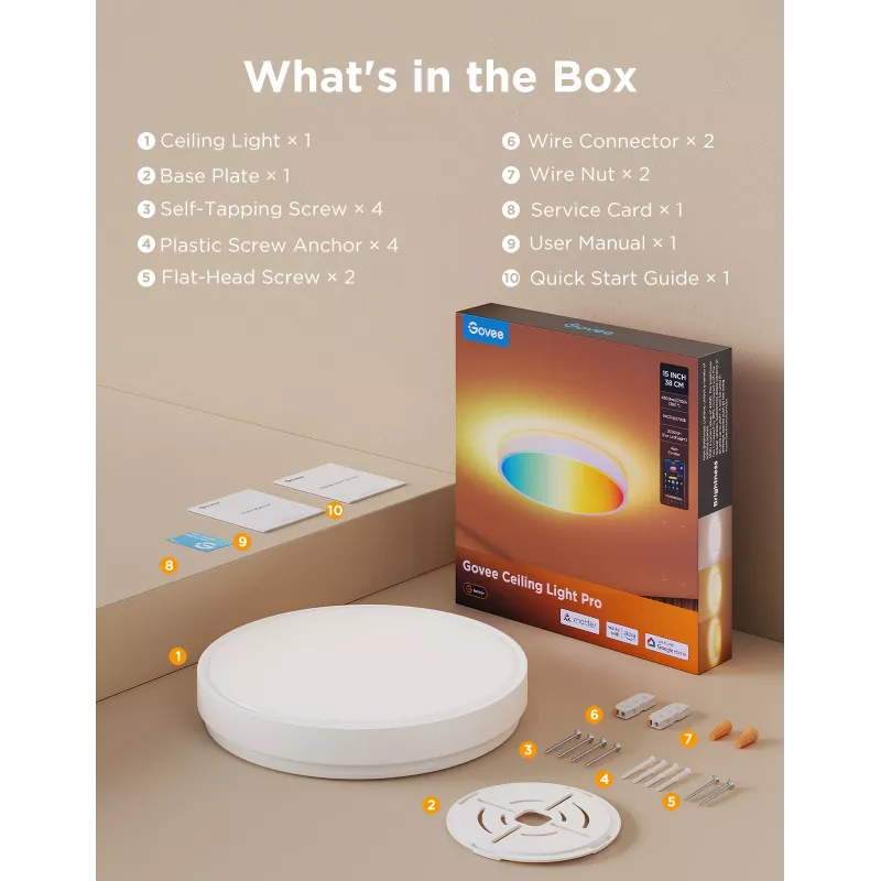 Govee H60A6 nutikas põrandavalgusti Wi-Fi/Bluetooth 72 W