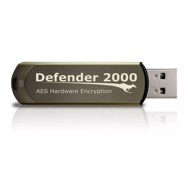 Kanguru Defender 2000 FIPS 140-2 sertifitseeritud, 32 GB USB-mälupulk USB Type-A 2.0 Pruun
