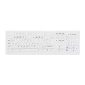 Contour Design Active Key Contour ClassicClean meditsiiniklaviatuur, eemaldatav kate, täissuuruses, juhtmega, valge, CH C8100