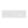 Contour Design Active Key Contour ClassicClean meditsiiniklaviatuur, eemaldatav kate, täissuuruses, juhtmega, valge, CH C8100