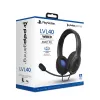 PDP LVL50 juhtmega peakomplekt PS4 valge - 50 mm draiver, juhtmega, juhtmega, mängimine, peakomplekt, must