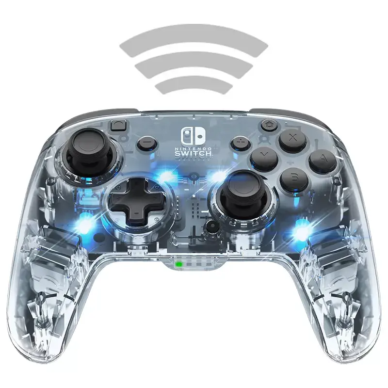 PDP Afterglow Must, läbipaistev mängupult analoog-/digitaalne Nintendo Switch, Nintendo Switch Lite, Nintendo Switch OLED