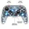 PDP Afterglow Must, läbipaistev mängupult analoog-/digitaalne Nintendo Switch, Nintendo Switch Lite, Nintendo Switch OLED