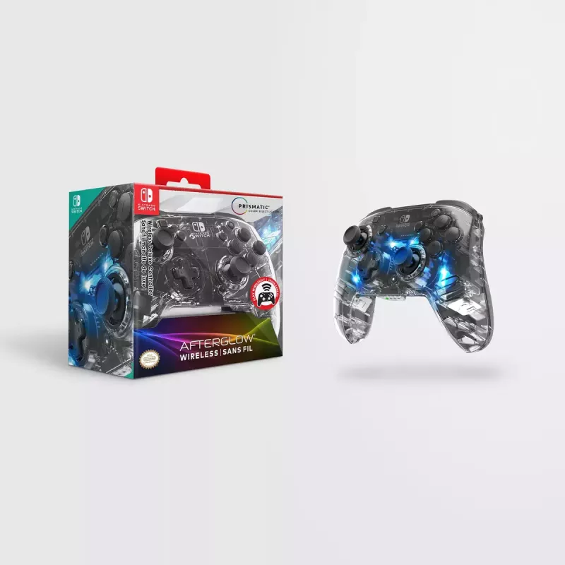 PDP Afterglow Must, läbipaistev mängupult analoog-/digitaalne Nintendo Switch, Nintendo Switch Lite, Nintendo Switch OLED