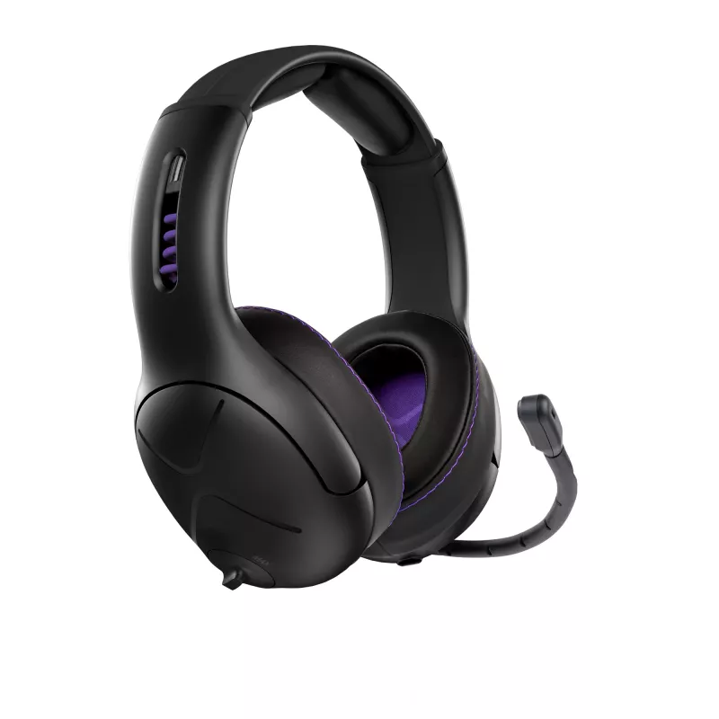 Peakomplekt VICTRIX Gambit Wireless — juhtmega ja juhtmevaba, 20–20000 Hz, 2 m kaabel, 301 g, must/lilla