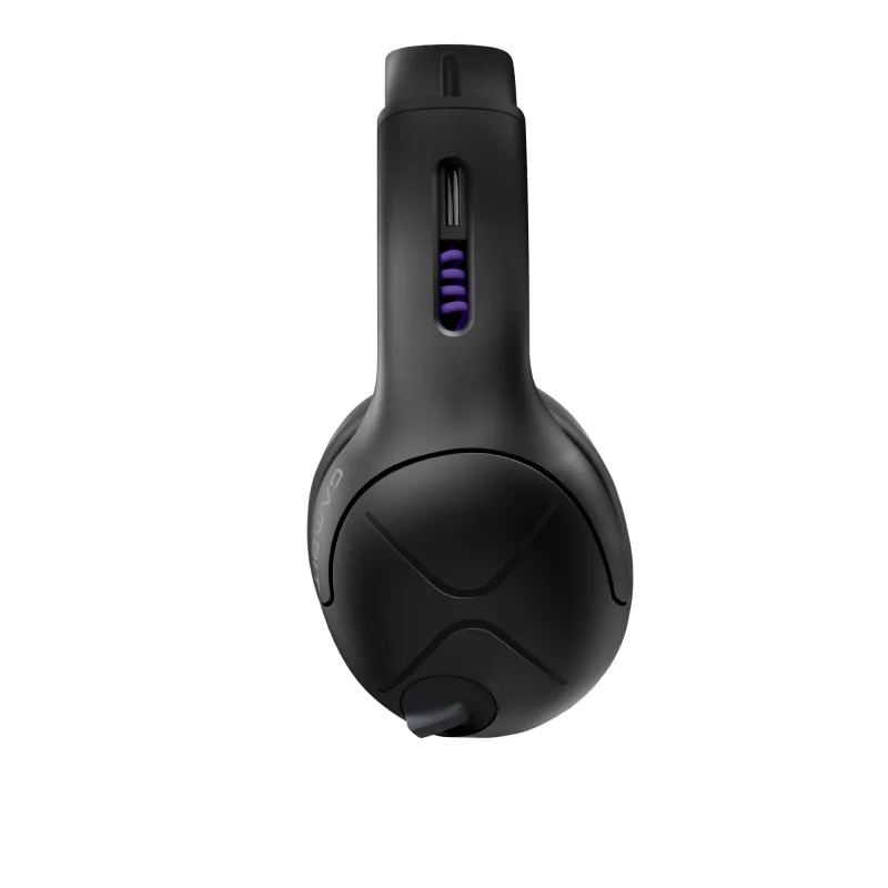 Peakomplekt VICTRIX Gambit Wireless — juhtmega ja juhtmevaba, 20–20000 Hz, 2 m kaabel, 301 g, must/lilla