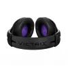 Peakomplekt VICTRIX Gambit Wireless — juhtmega ja juhtmevaba, 20–20000 Hz, 2 m kaabel, 301 g, must/lilla