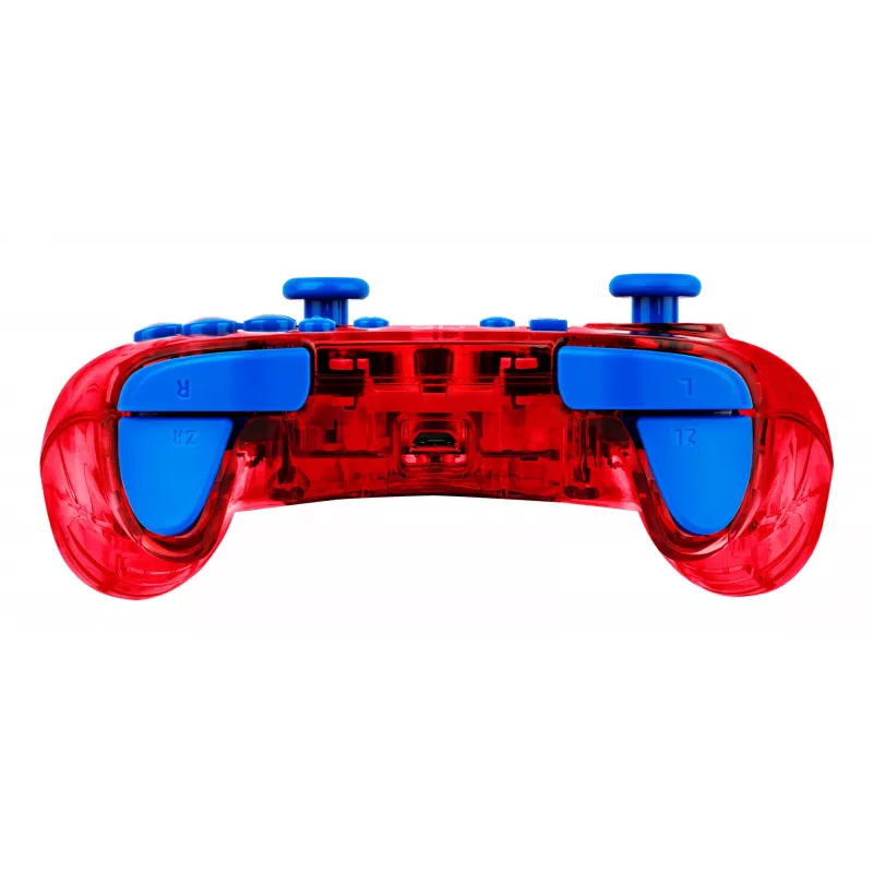 PDP Rock Candy: Mario Punch Red, läbipaistev USB-mängupult analoog / digitaalne Nintendo Switch, Nintendo Switch Lite, Nintendo Switch OLED