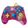 PDP Rock Candy: Bubblegum Peach Pink, poolläbipaistev USB-mängupult Analoog / Digitaalne Nintendo Switch, Nintendo Switch Lite, Nintendo Switch OLED