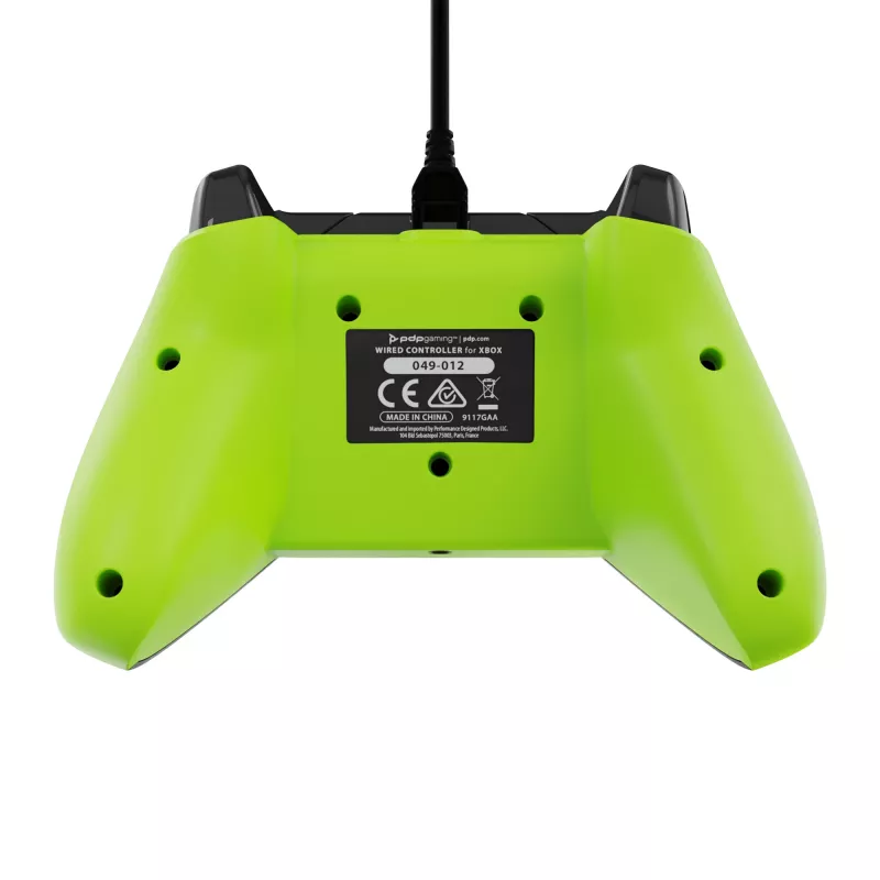 Juhtmega PDP mängupult Electric Must Xbox Series X|S, Xbox One ja Windowsi jaoks — USB-C, 2,43 m kaabel, D-pad, Menüü/Jaga/Vaata nupud