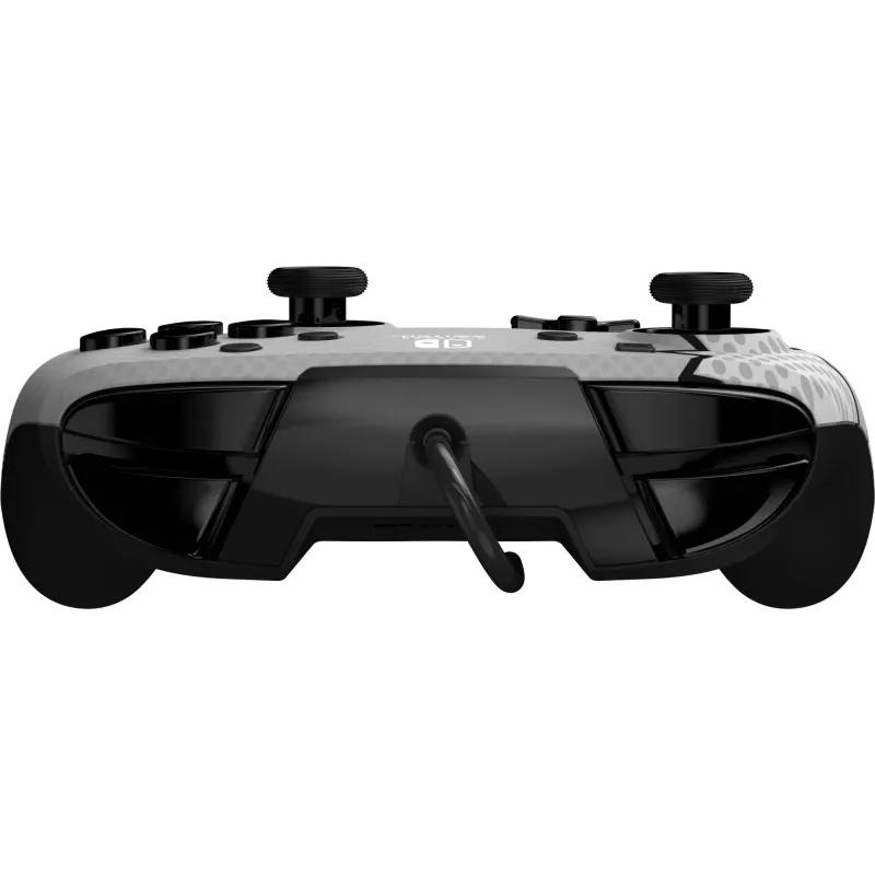 PDP REMATCH: Comic Attack Must, Hall, Valge USB-mängupult Analoog / Digitaalne Nintendo Switch, Nintendo Switch OLED