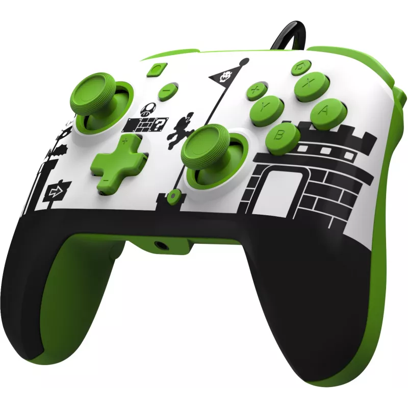 PDP REMATCH Wired Controller: Super Mario Retro, mängupult, Nintendo Switch, Nintendo Switch OLED, D-pad, Kodu nupp, Analoog / Digitaalne, Juhtmega, USB