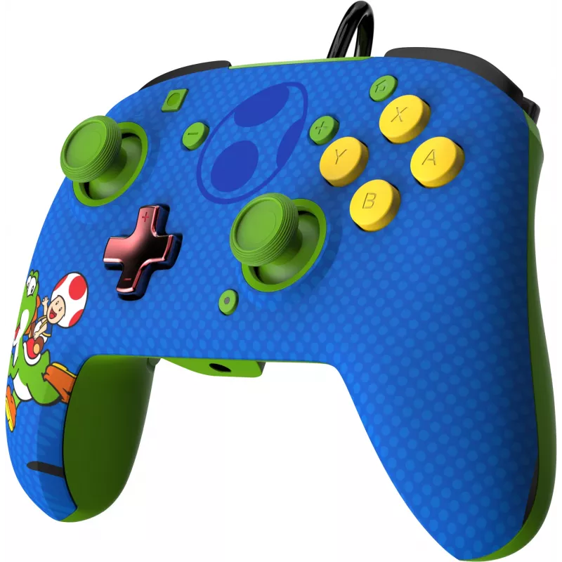 PDP REMATCH Wired Controller: Yoshi & Toad, Gamepad, Nintendo Switch, Nintendo Switch OLED, D-pad, Home button, Analogue / Digital, Wired, USB