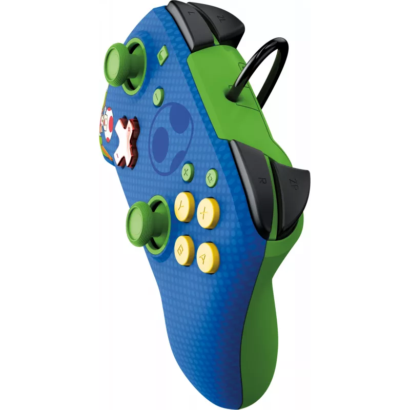 PDP REMATCH Wired Controller: Yoshi & Toad, Gamepad, Nintendo Switch, Nintendo Switch OLED, D-pad, Home button, Analogue / Digital, Wired, USB