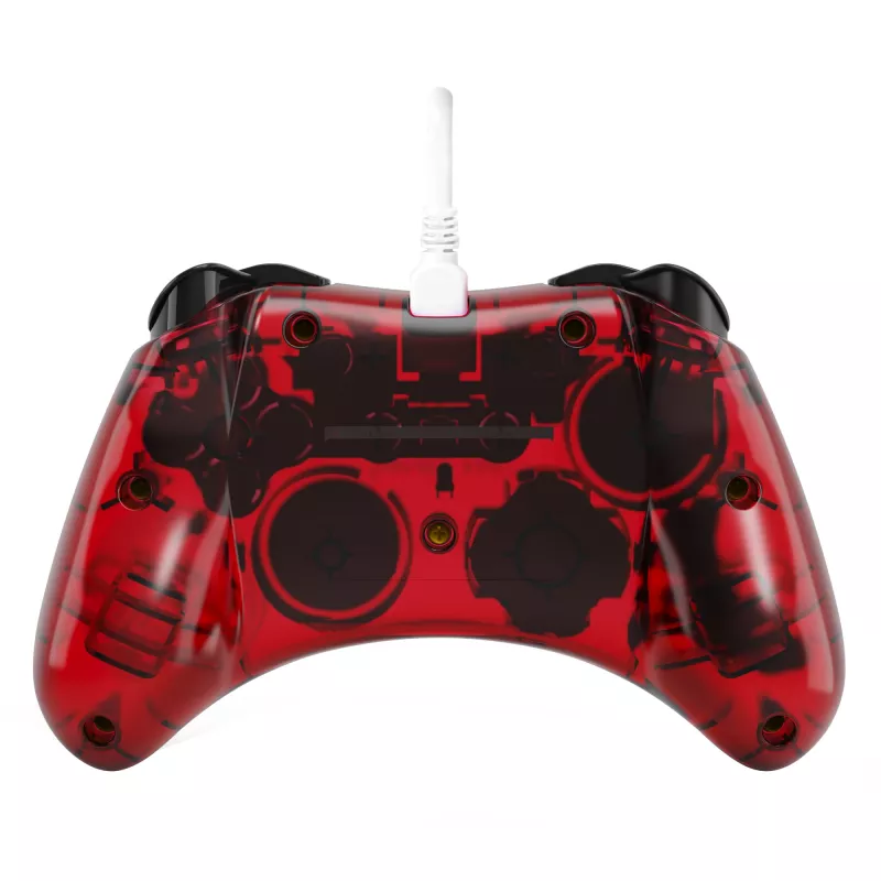 PDP Rock Candy: Mario Punch Red, läbipaistev USB mängupult Analoog-/digitaalne Nintendo Switch, Nintendo Switch Lite, Nintendo Switch OLED