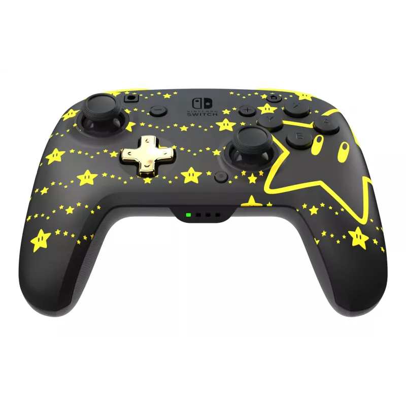 PDP REMATCH GLOW must, kollane mängupult analoog-/digitaalne Nintendo Switch, Nintendo Switch OLED
