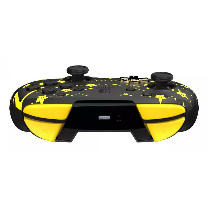 PDP REMATCH GLOW must, kollane mängupult analoog-/digitaalne Nintendo Switch, Nintendo Switch OLED