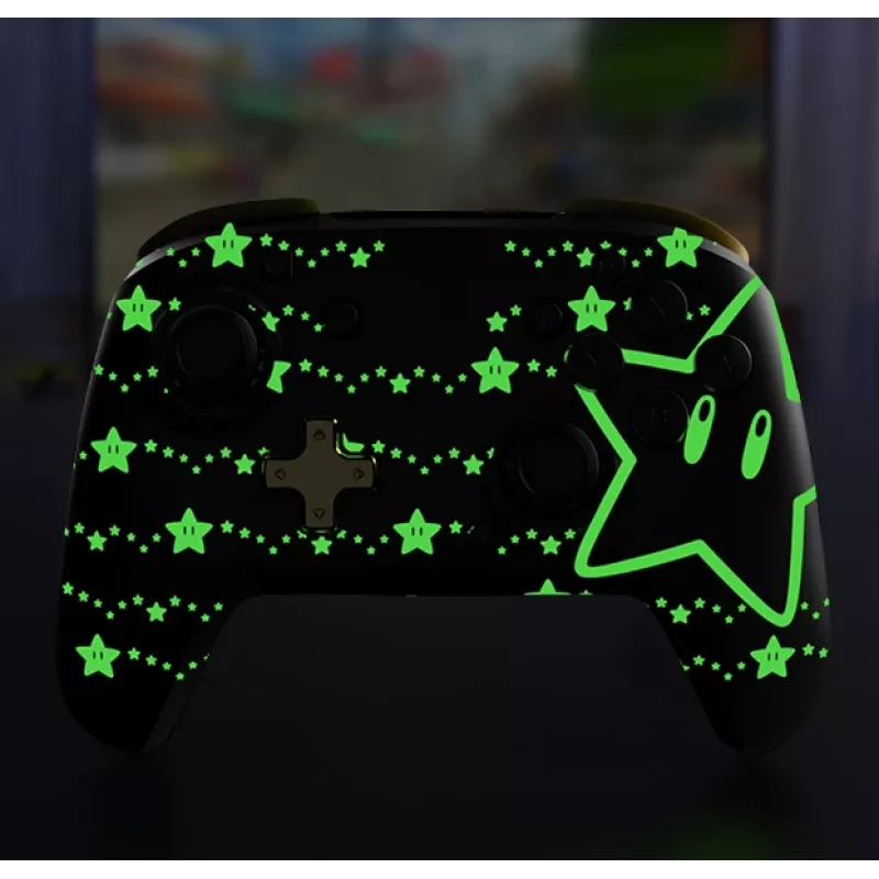 PDP REMATCH GLOW must, kollane mängupult analoog-/digitaalne Nintendo Switch, Nintendo Switch OLED
