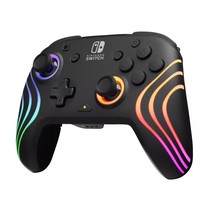 PDP Afterglow Wave must USB-mängupult analoog-/digitaalne Nintendo Switch, Nintendo Switch Lite, Nintendo Switch OLED