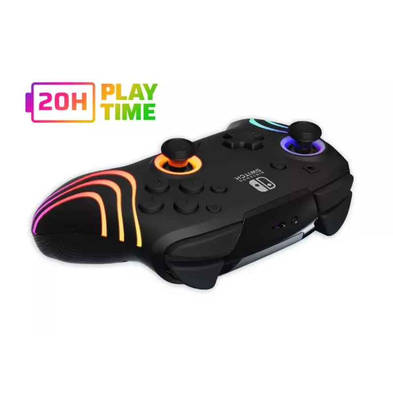PDP Afterglow Wave must USB-mängupult analoog-/digitaalne Nintendo Switch, Nintendo Switch Lite, Nintendo Switch OLED