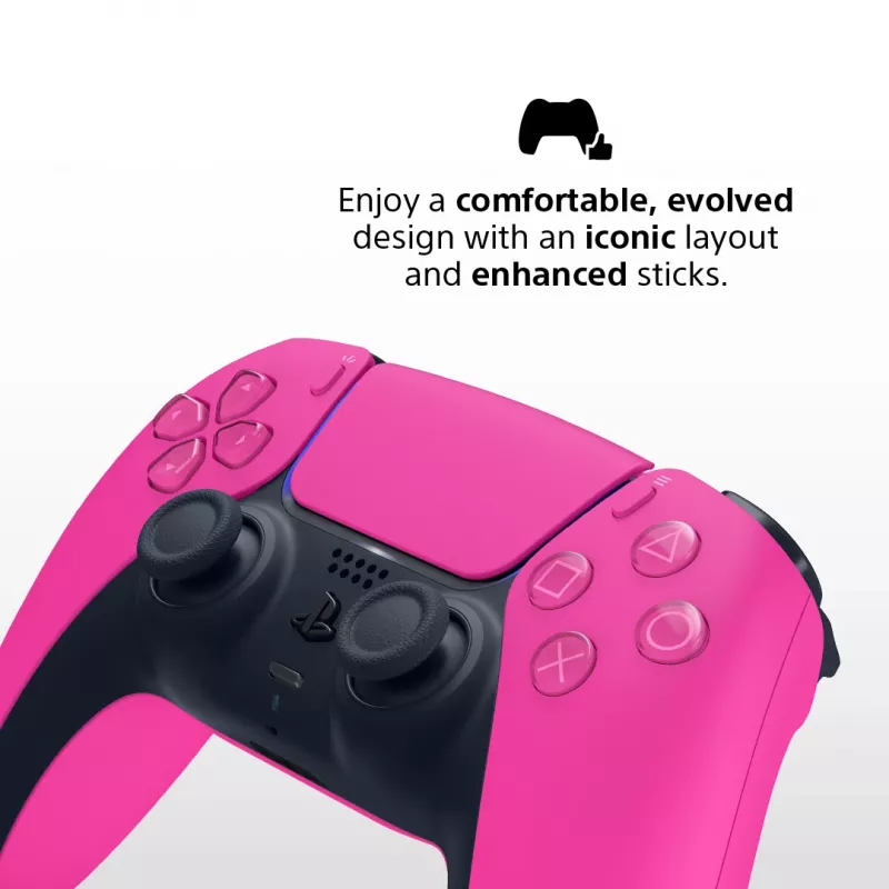 Mängupult Sony DualSense v3 mängukonsoolile PlayStation 5 — roosa, Bluetooth ja USB USB-C, sisseehitatud aku