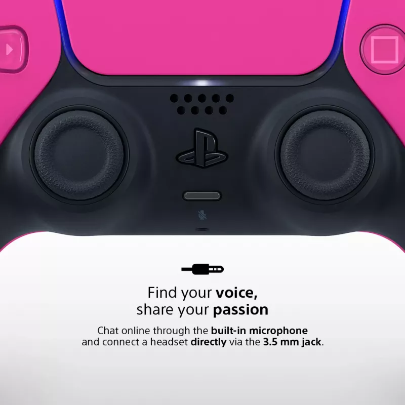 Mängupult Sony DualSense v3 mängukonsoolile PlayStation 5 — roosa, Bluetooth ja USB USB-C, sisseehitatud aku