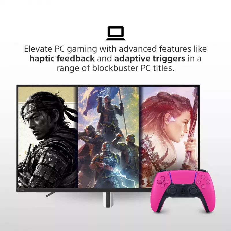 Mängupult Sony DualSense v3 mängukonsoolile PlayStation 5 — roosa, Bluetooth ja USB USB-C, sisseehitatud aku