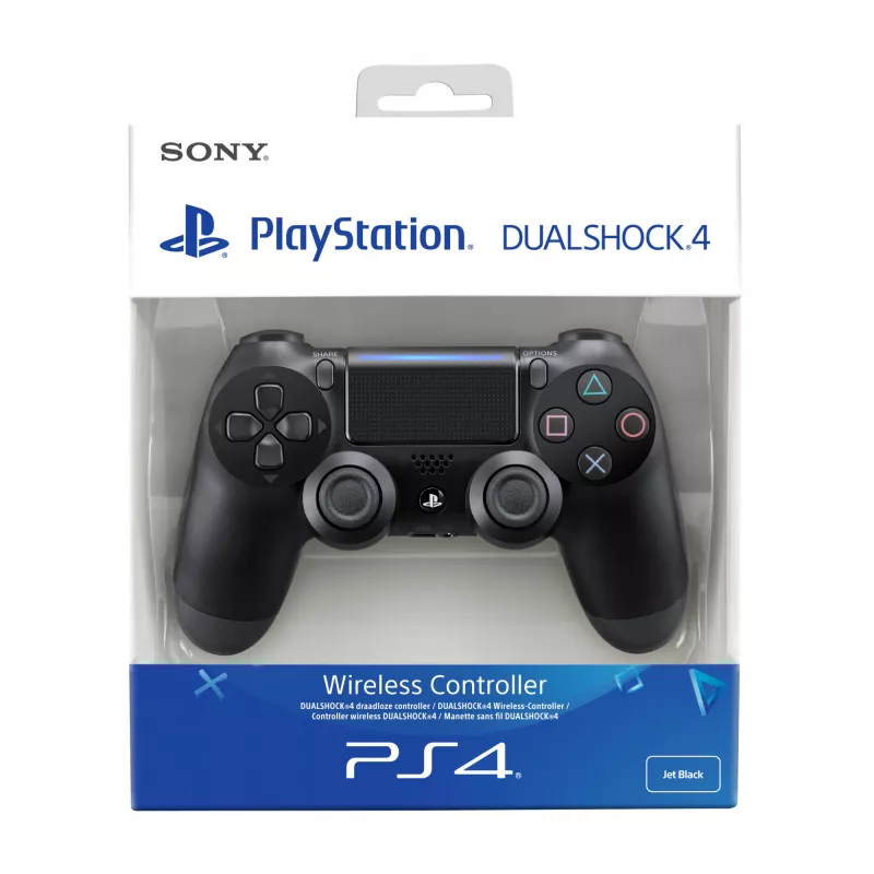 Sony DualShock 4 V2 Jet Must, mängupult, PlayStation 4, D-pad, analoog-/digitaalne, erinevad, juhtmega ja juhtmevaba