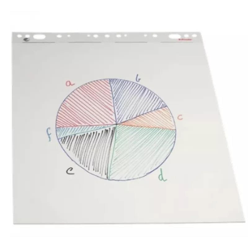Esselte tahvelplokk 59x80cm 70 g/m² 50 lehte, Valge, 59x83, 50 lehte, 70 g/m²