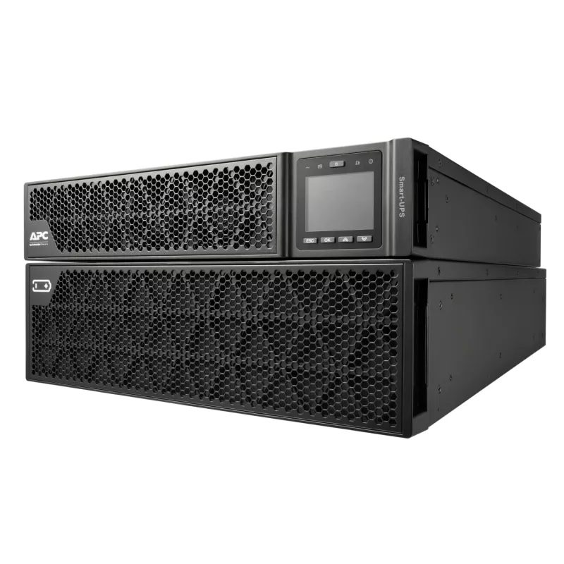 APC Smart-UPS On-Line, 8kVA/8kW, Rack/Torn, 230V, 2x IEC C13+1x IEC C19+Juhtmega 3-juhtmeline (H+N+E) väljundid, Võrgukaart, Ilma siinikomplektita