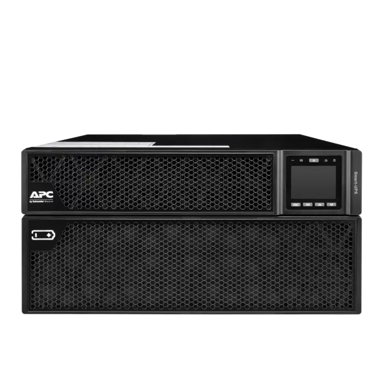 APC Smart-UPS On-Line, 8kVA/8kW, Rack/Torn, 230V, 2x IEC C13+1x IEC C19+Juhtmega 3-juhtmeline (H+N+E) väljundid, Võrgukaart, Ilma siinikomplektita
