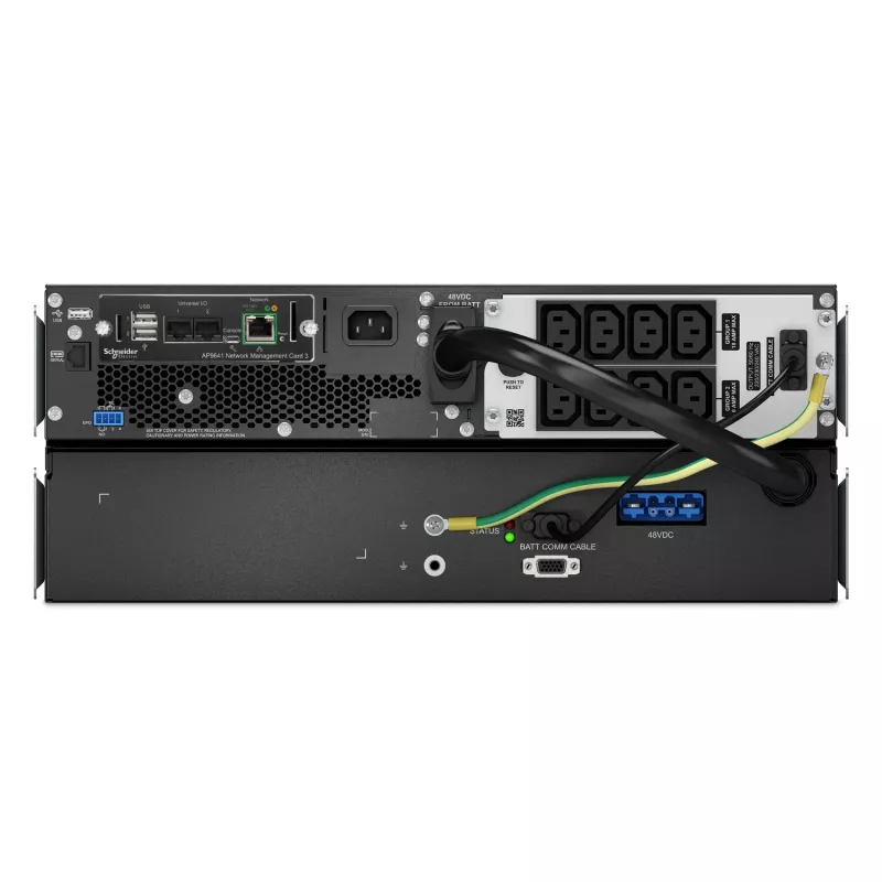 APC Smart-UPS On-Line, 1500VA, liitiumioon, riiulipaigaldus 4U, 230V, 8x C13 IEC pistikupesa, võrgukaart, pikendatud pikk tööaeg, siinikomplekt kaasas