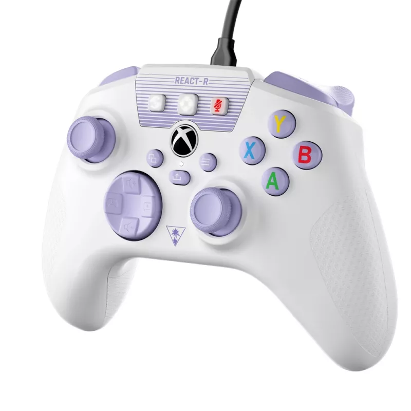 Turtle Beach REACT-R lilla, Valge USB Gamepad PC, Xbox One, Xbox One S, Xbox One X, Xbox Series S, Xbox Series X