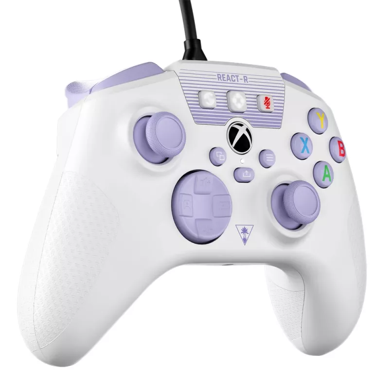 Turtle Beach REACT-R lilla, Valge USB Gamepad PC, Xbox One, Xbox One S, Xbox One X, Xbox Series S, Xbox Series X