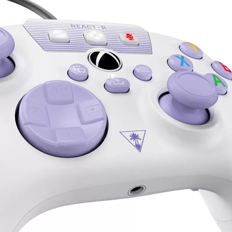Turtle Beach REACT-R lilla, Valge USB Gamepad PC, Xbox One, Xbox One S, Xbox One X, Xbox Series S, Xbox Series X