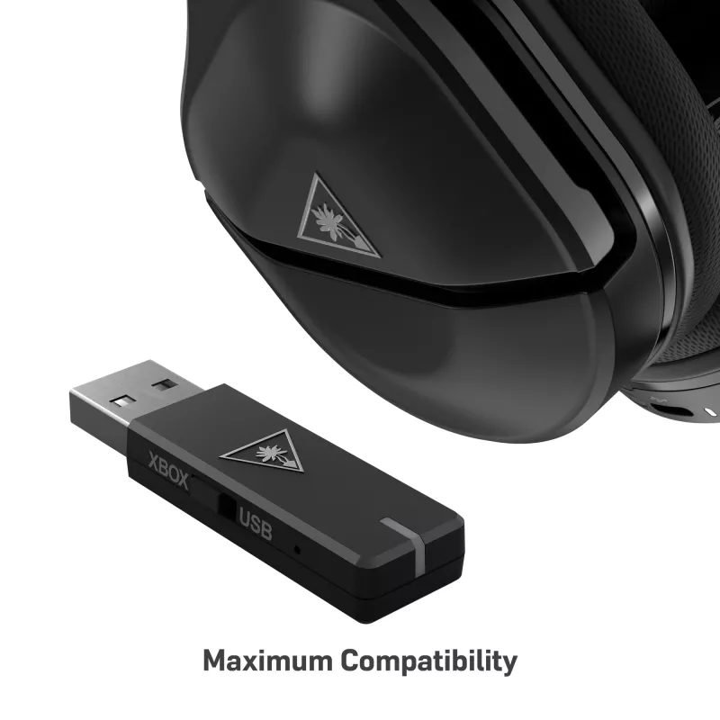 Peakomplekt Turtle Beach Stealth 600 Gen 2 MAX — juhtmega ja juhtmevaba, USB-C, ümberkõrvaklapid, 20–20000 Hz, must