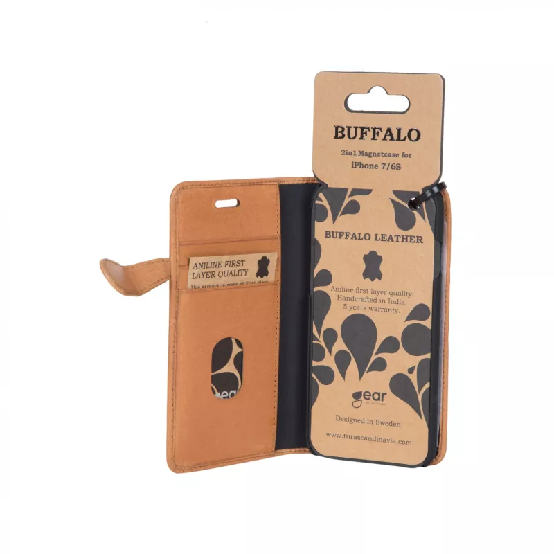 Buffalo 657514 mobiiltelefoni ümbris 11,9 cm (4,7 tolli) nahkkate konjakivärvi