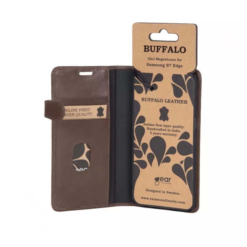 Buffalo 657525 mobiiltelefoni ümbris 14 cm (5.5 tolli) Folio Pruun