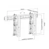 Videoseina kinnitus Multibrackets M Public Push 40-70 tolli Must