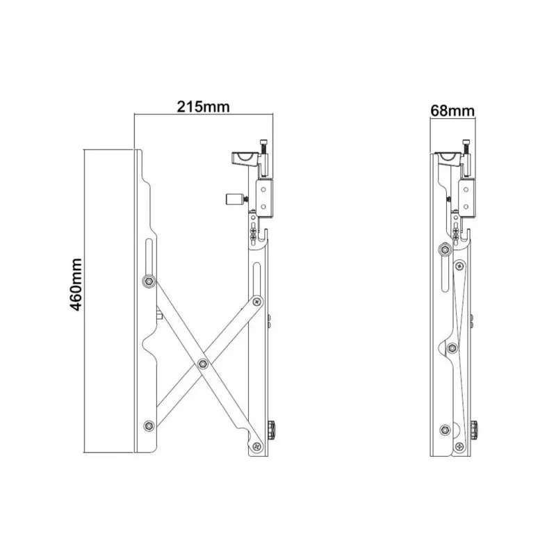 Videoseina kinnitus Multibrackets M Public Push 40-70 tolli Must