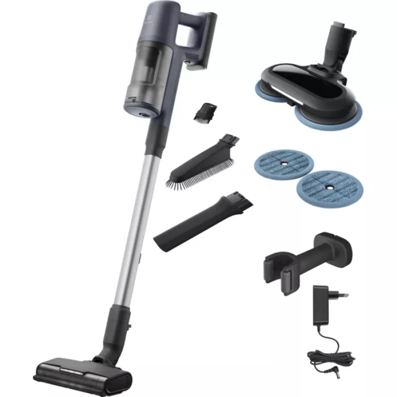 Electrolux EP61H21WET 2-in-1 stick vacuum Aku Kuiv Kotita 0,6 L 85 W Sinine 2,5 Ah
