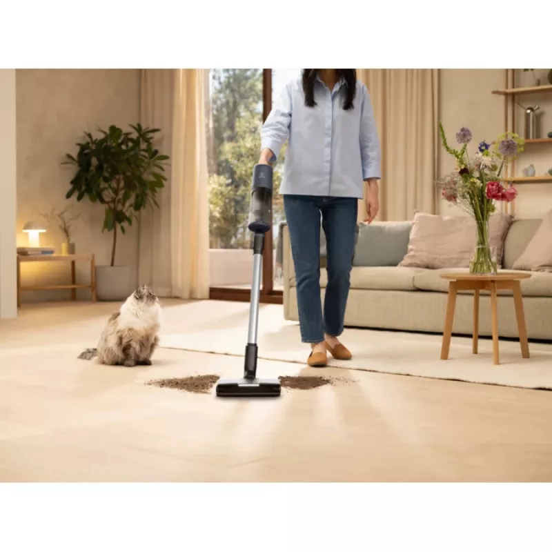 Electrolux EP61H21WET 2-in-1 stick vacuum Aku Kuiv Kotita 0,6 L 85 W Sinine 2,5 Ah