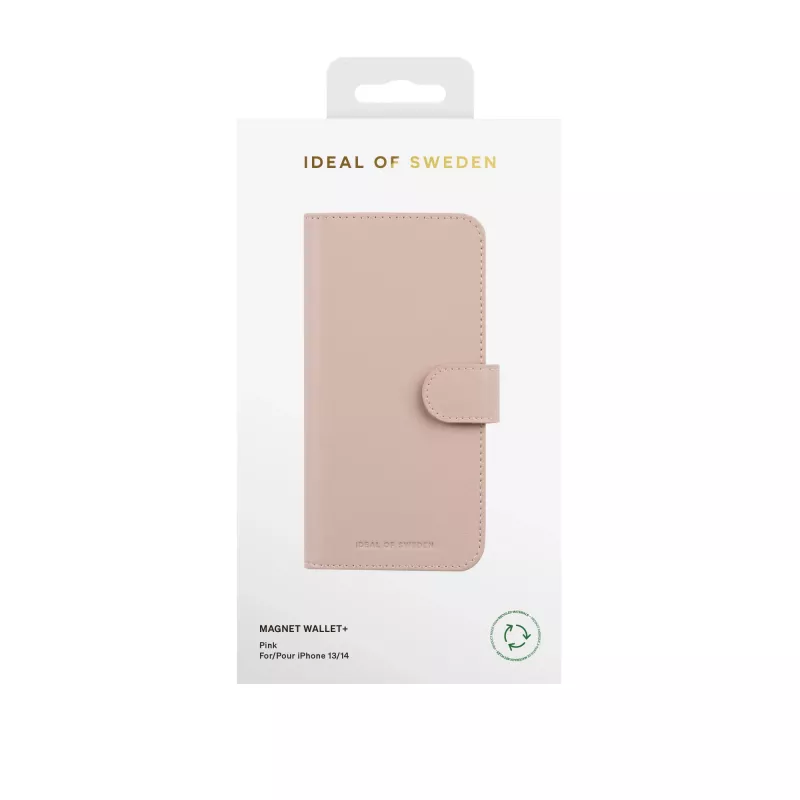iDeal of Sweden Magnet Wallet+ iPhone 13 / 14 / 16e Roosa, flippümbris, Apple, iPhone 13/14/16E, 15.4 cm (6.06 inch), Roosa