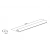 Multibrackets M universaalne kaablikate must 18 mm lai, 1600 mm pikk